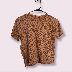 Topshop Cheetah Print Top